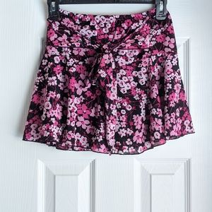 Vintage floral mini skirt